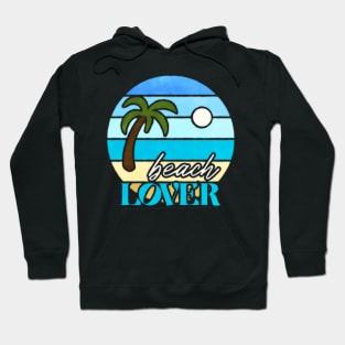 beach LOVER retro Hoodie